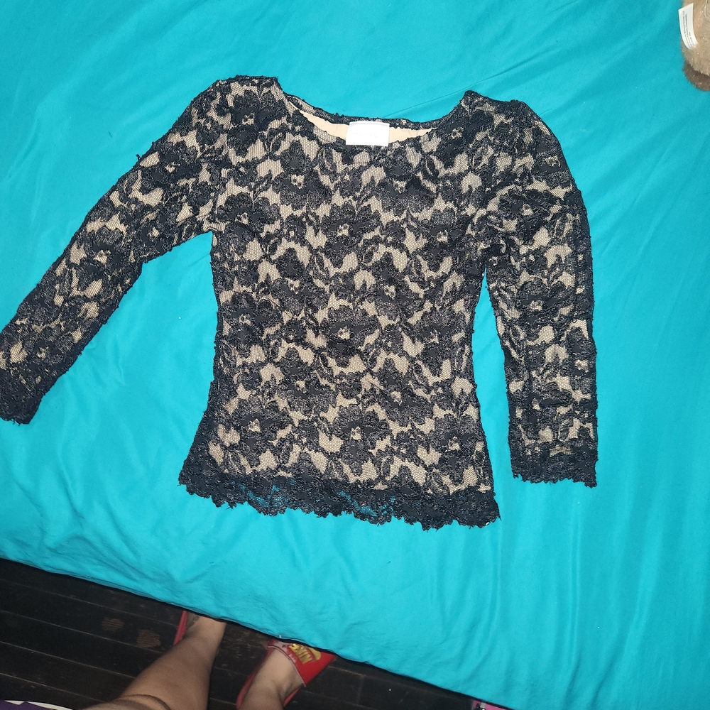Hanky Panky Black Lace Women's Blouse